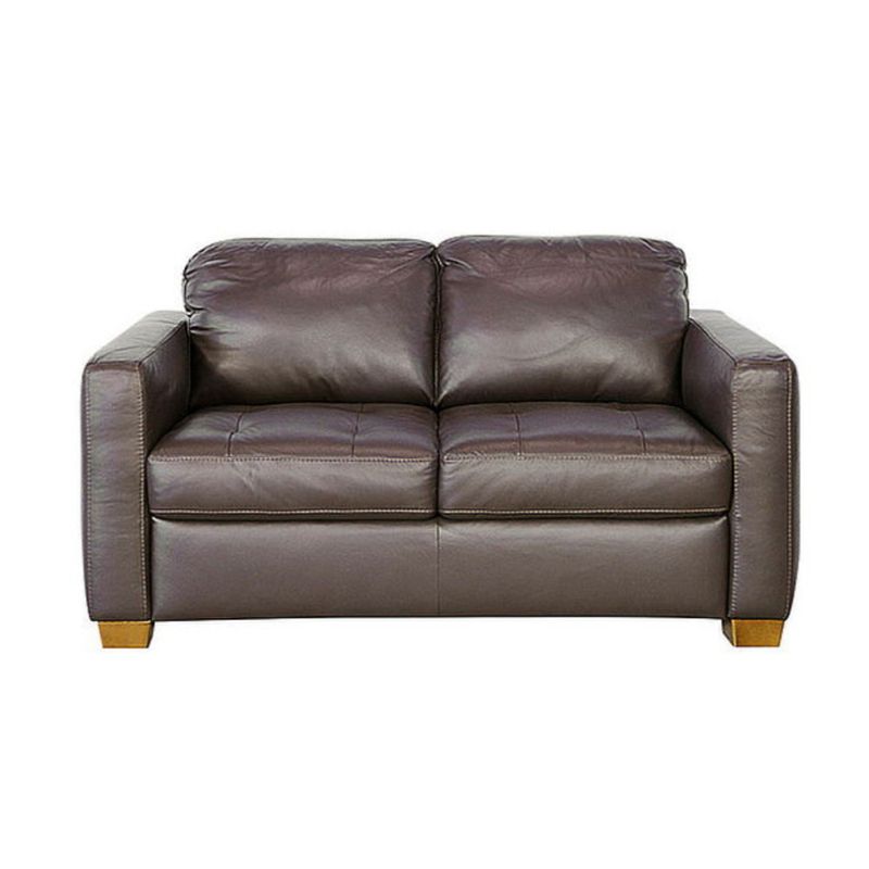 HOGAR & SPACIOS - HYS SOFA 2 CUERPOS VISION MARRON OSCURO
