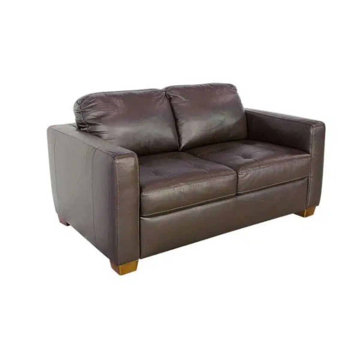 HOGAR & SPACIOS - HYS SOFA 2 CUERPOS VISION MARRON OSCURO
