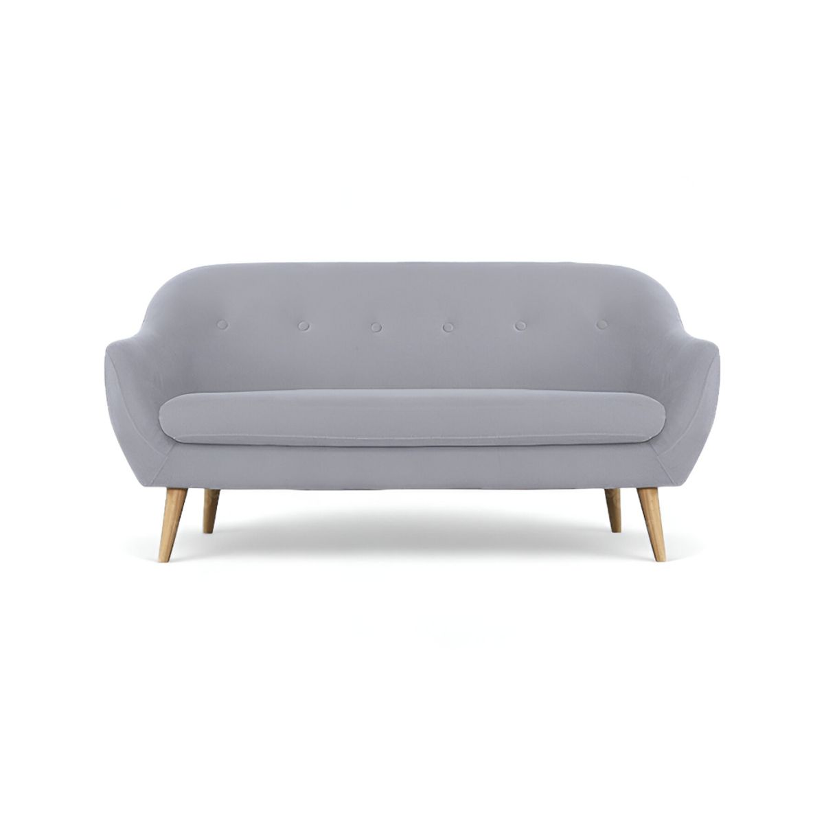 HOGAR & SPACIOS - HYS SOFA 3 CUERPO SOMAR GRIS CLARO