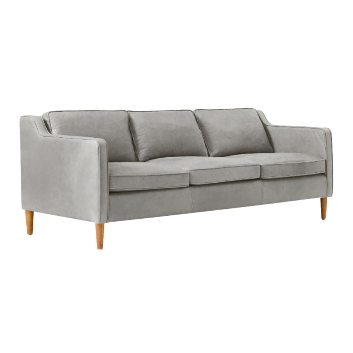 HOGAR & SPACIOS - HYS SOFA 3 CUERPOS ACUARIO GRIS CLARO