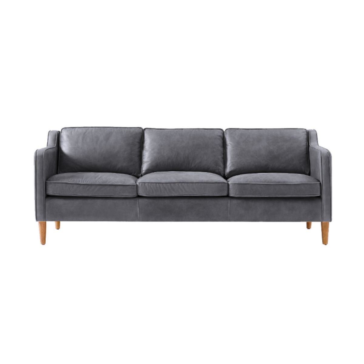 HOGAR & SPACIOS - HYS SOFA 3 CUERPOS ACUARIO GRIS OSCURO