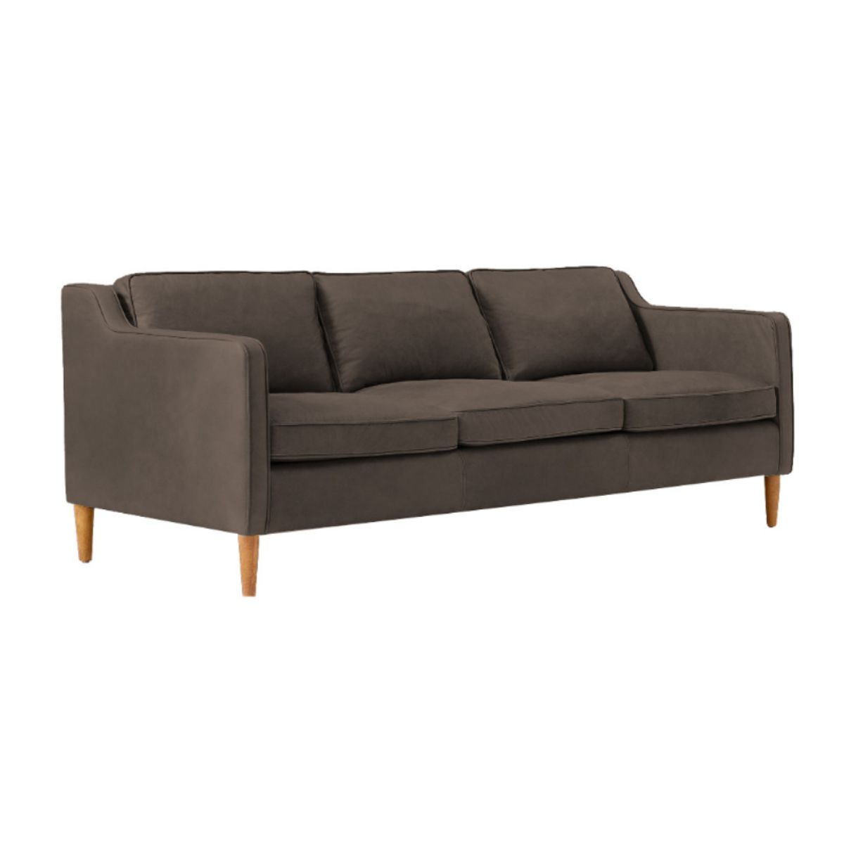 HOGAR & SPACIOS - HYS SOFA 3 CUERPOS ACUARIO MARRON CLARO