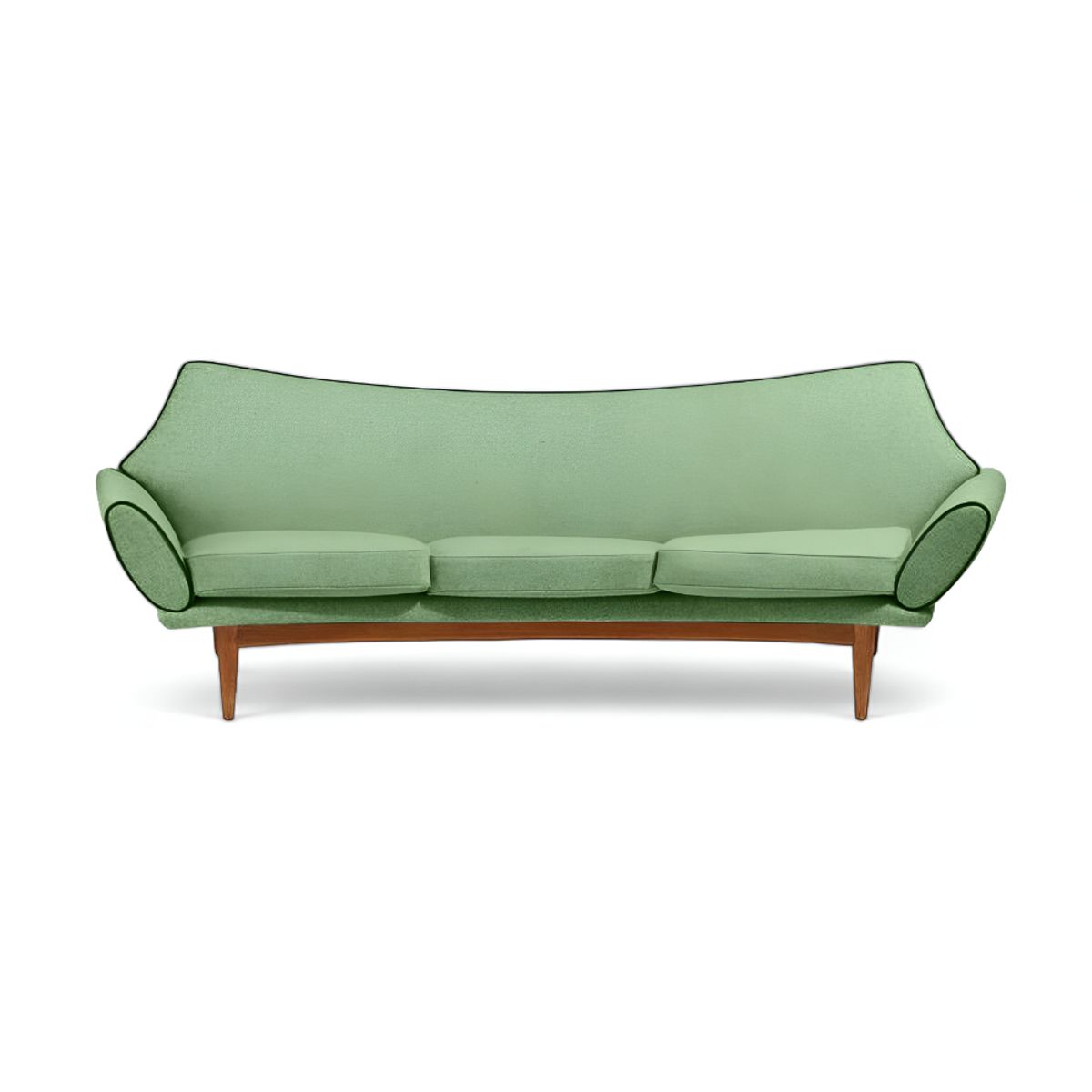 HOGAR & SPACIOS - HYS SOFA 3 CUERPOS AKIRA VERDE PALIDO