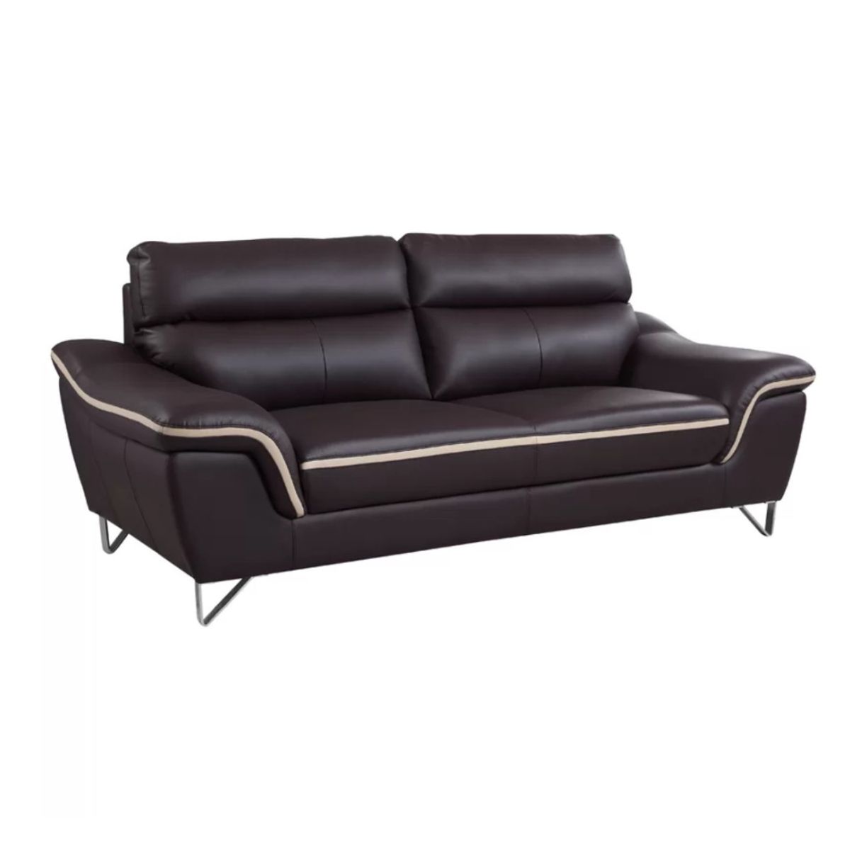 HOGAR & SPACIOS - HYS SOFA 3 CUERPOS ALESSIO NEGRO