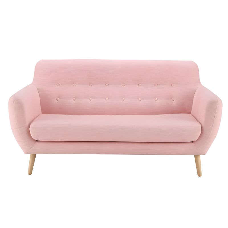HOGAR & SPACIOS - HYS SOFA 3 CUERPOS ARGUS ROSADO