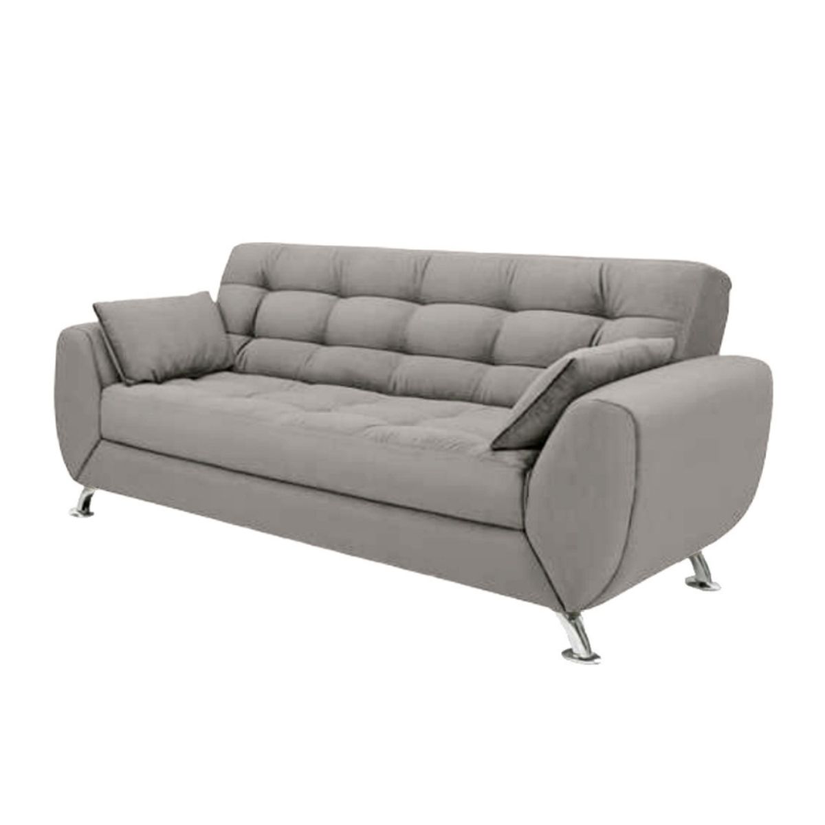 HOGAR & SPACIOS - HYS SOFA 3 CUERPOS FRANCO GRIS CLARO