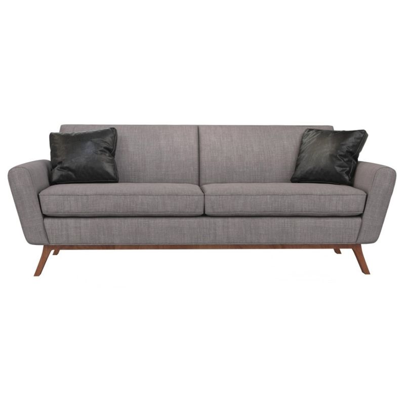 HOGAR & SPACIOS - HYS SOFA 3 CUERPOS FRED GRIS CLARO