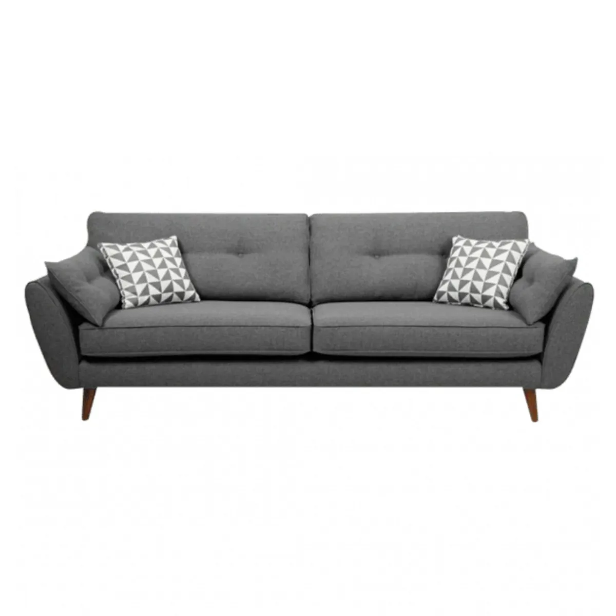 HOGAR & SPACIOS - HYS SOFA 3 CUERPOS MAGNO GRIS