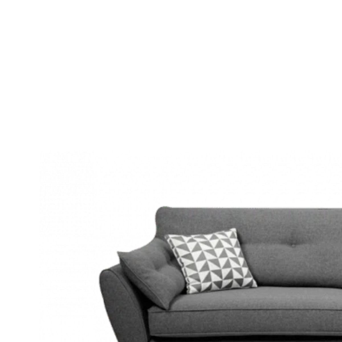 HOGAR & SPACIOS - HYS SOFA 3 CUERPOS MAGNO GRIS