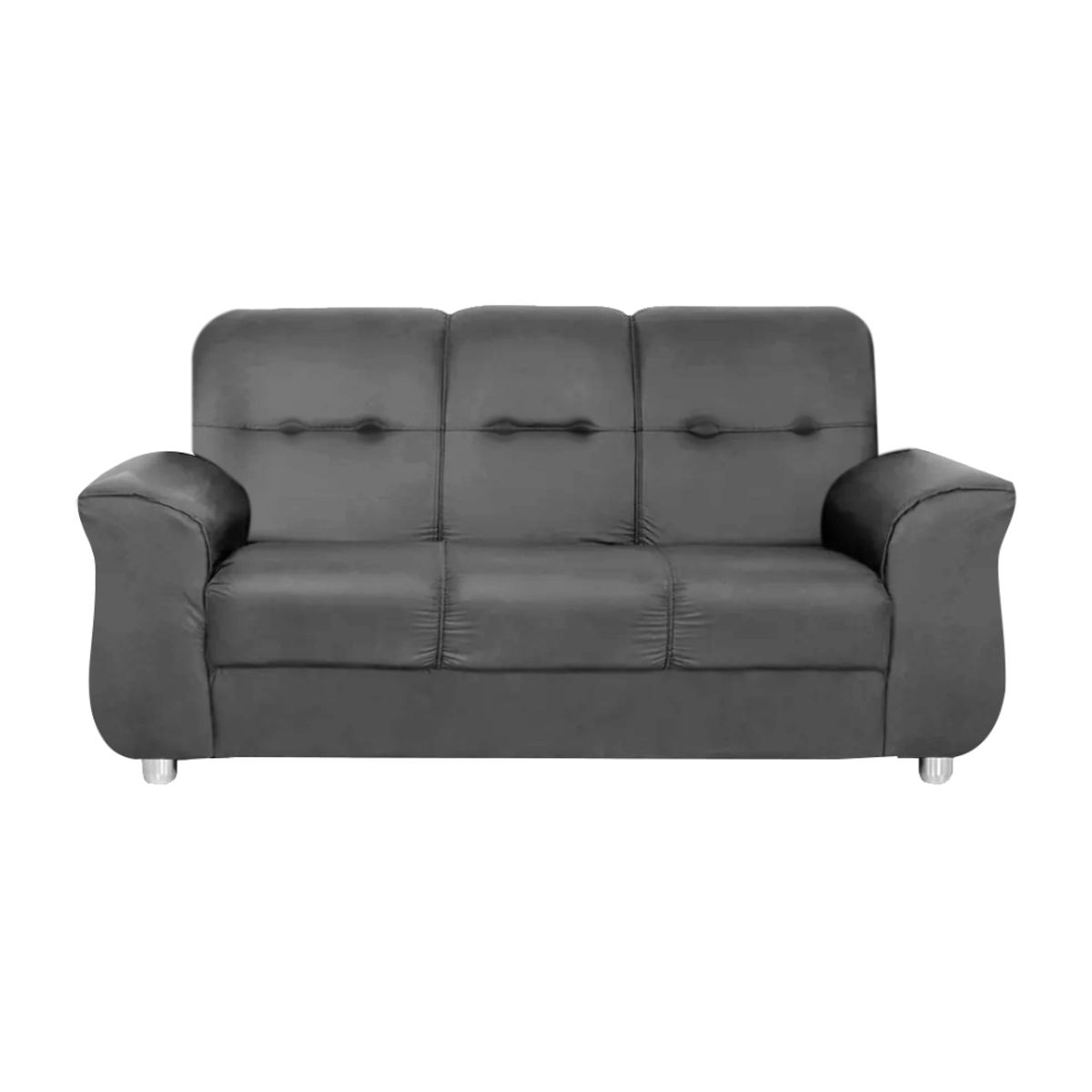 HOGAR & SPACIOS - HYS SOFA 3 CUERPOS MARIN GRIS