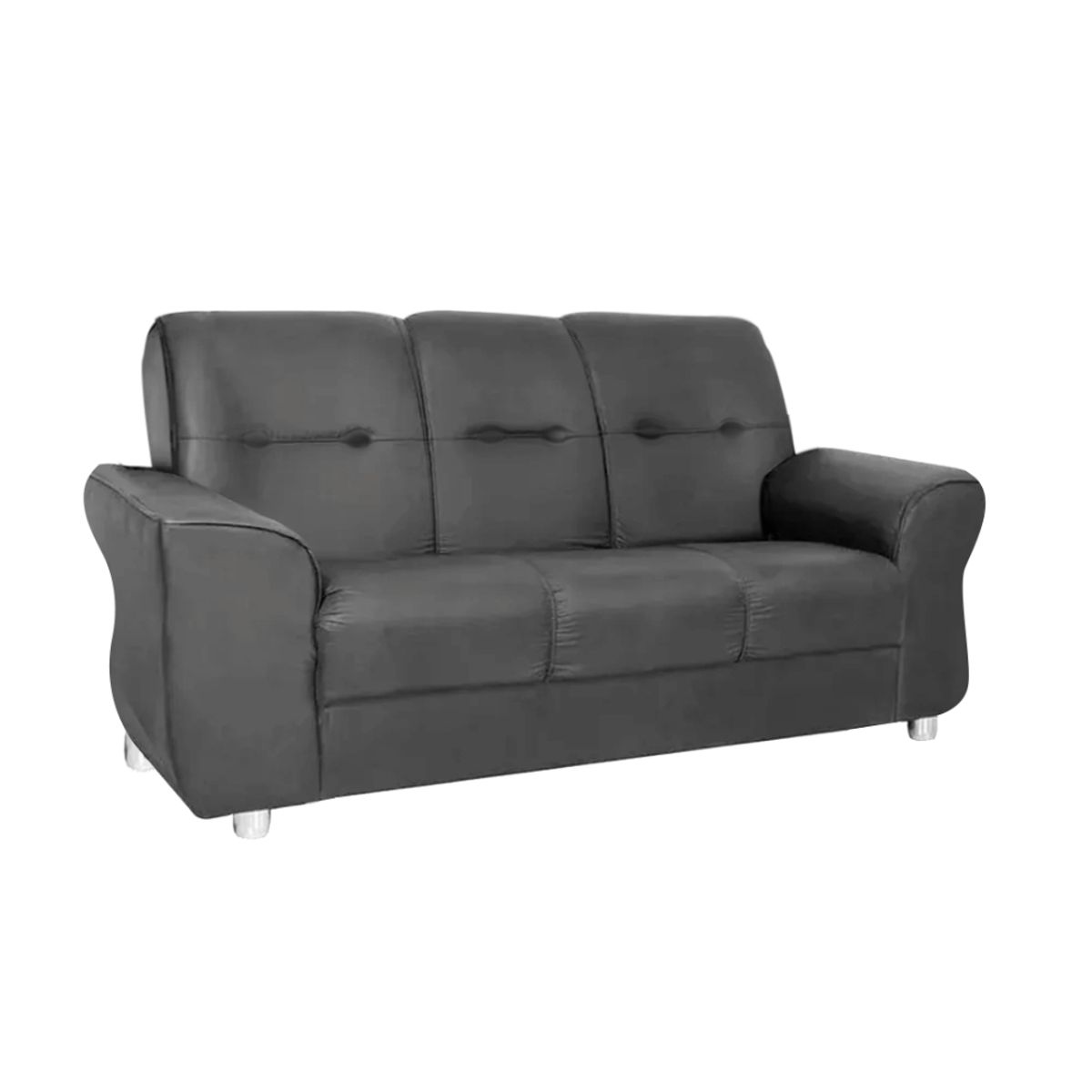 HOGAR & SPACIOS - HYS SOFA 3 CUERPOS MARIN GRIS