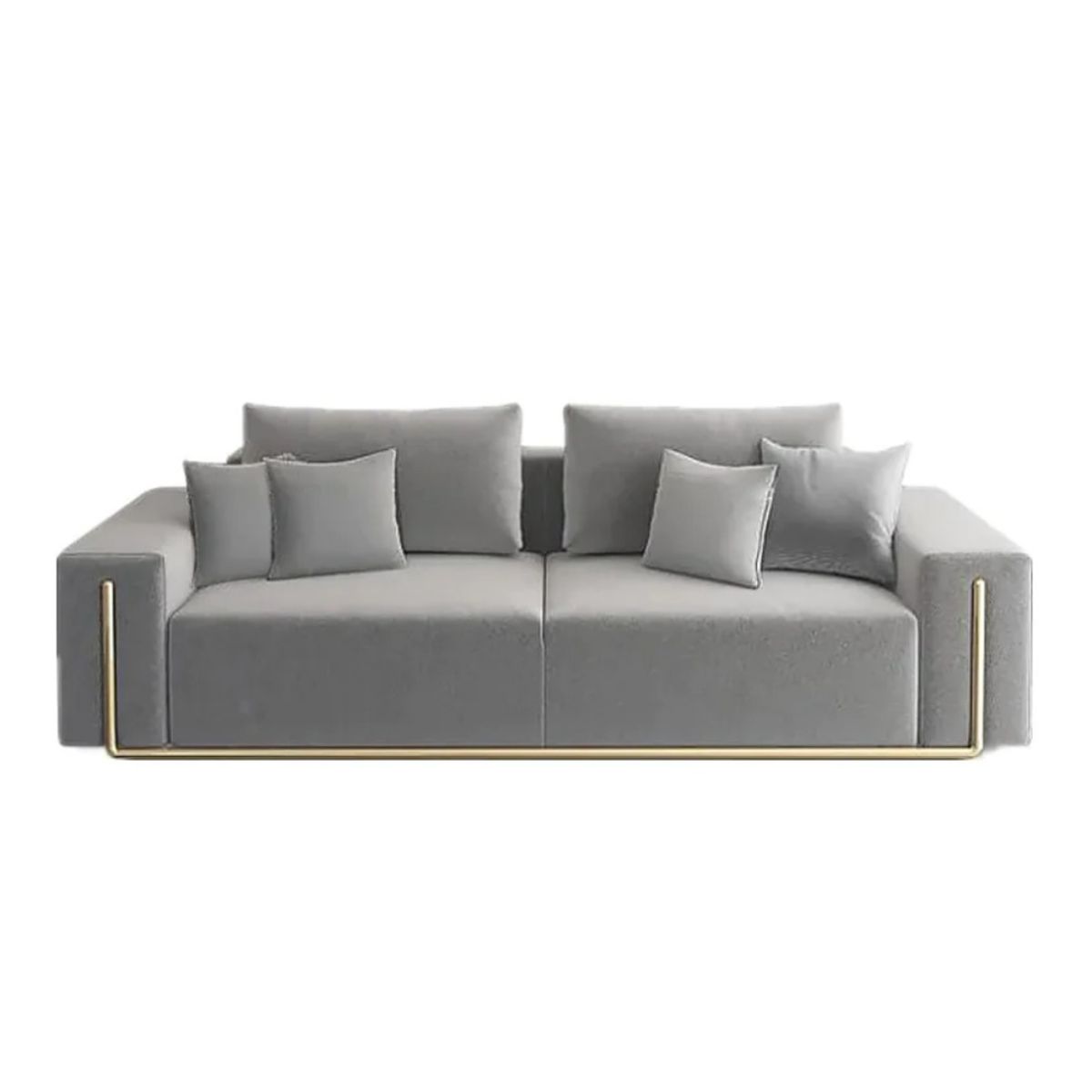 HOGAR & SPACIOS - HYS SOFA 3 CUERPOS MARLIN GRIS CLARO
