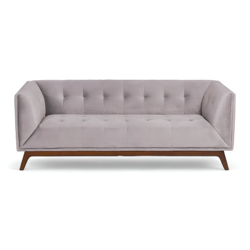 HOGAR & SPACIOS - HYS SOFA 3 CUERPOS MASLLOW GRIS CLARO