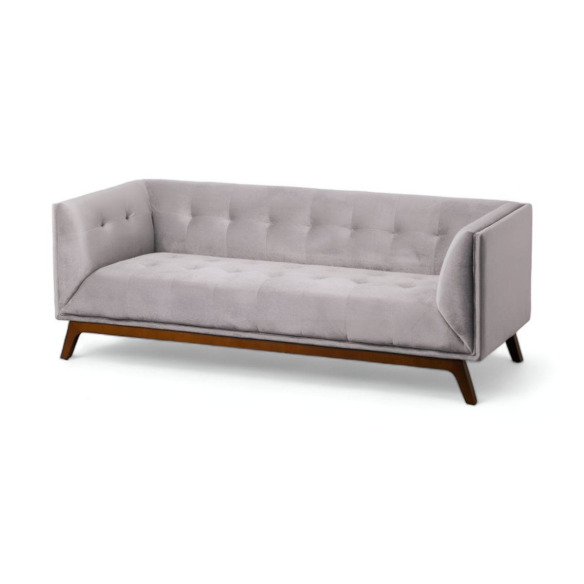 HOGAR & SPACIOS - HYS SOFA 3 CUERPOS MASLLOW GRIS CLARO