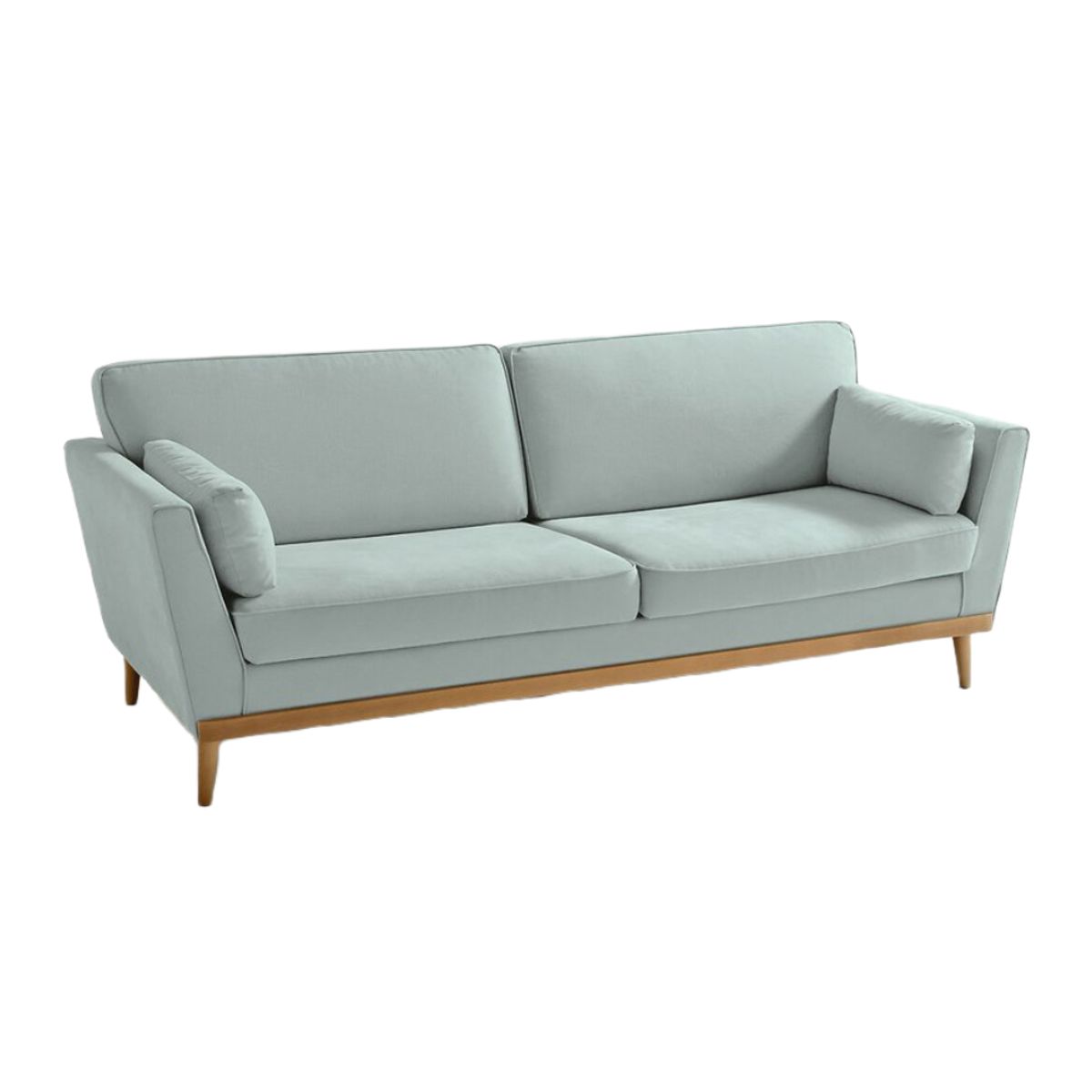 HOGAR & SPACIOS - HYS SOFA 3 CUERPOS OZTELLA CELESTE AGUA