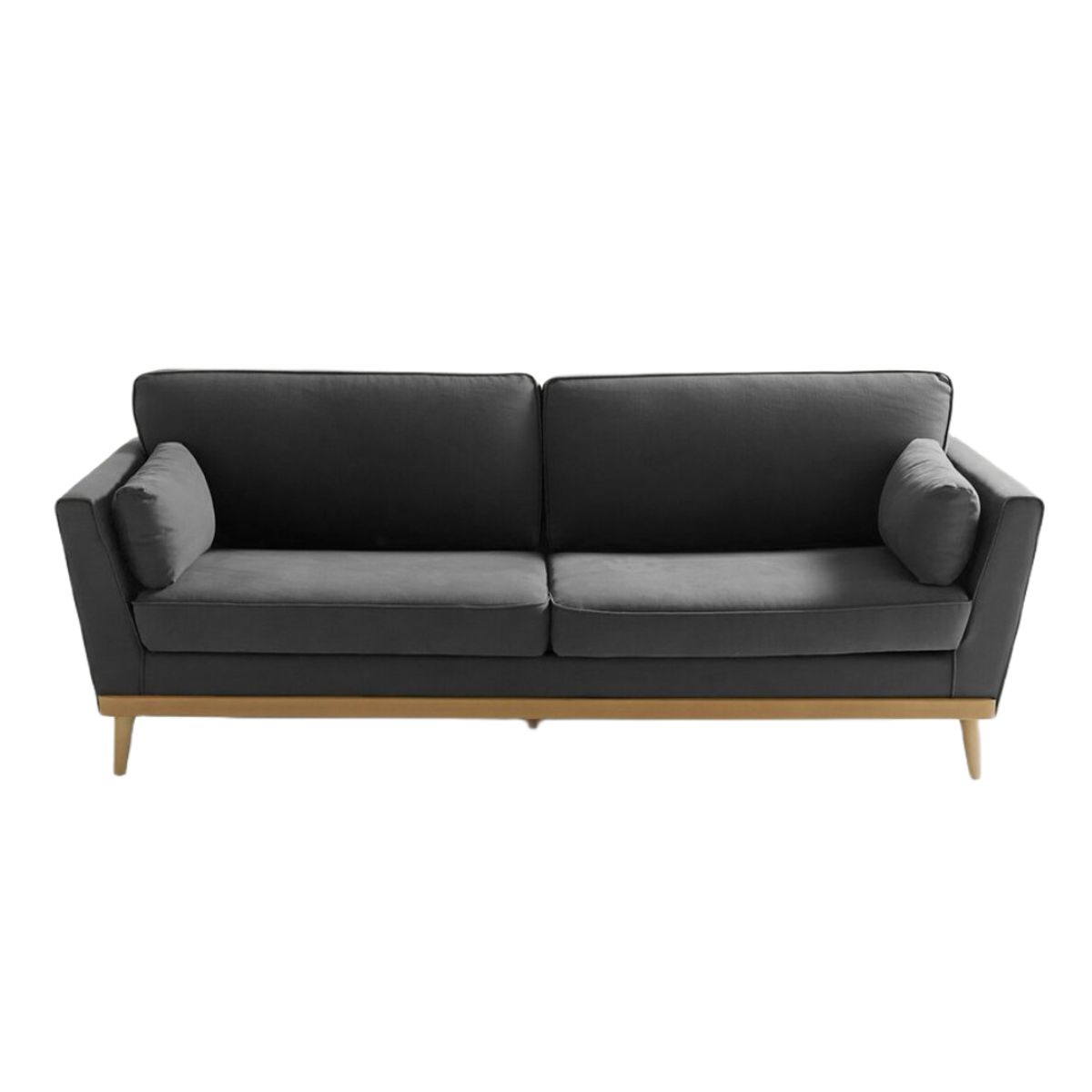 HOGAR & SPACIOS - HYS SOFA 3 CUERPOS OZTELLA GRIS PIZARRA
