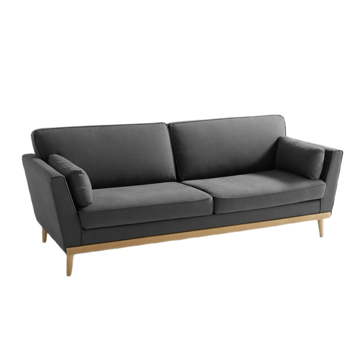 HOGAR & SPACIOS - HYS SOFA 3 CUERPOS OZTELLA GRIS PIZARRA
