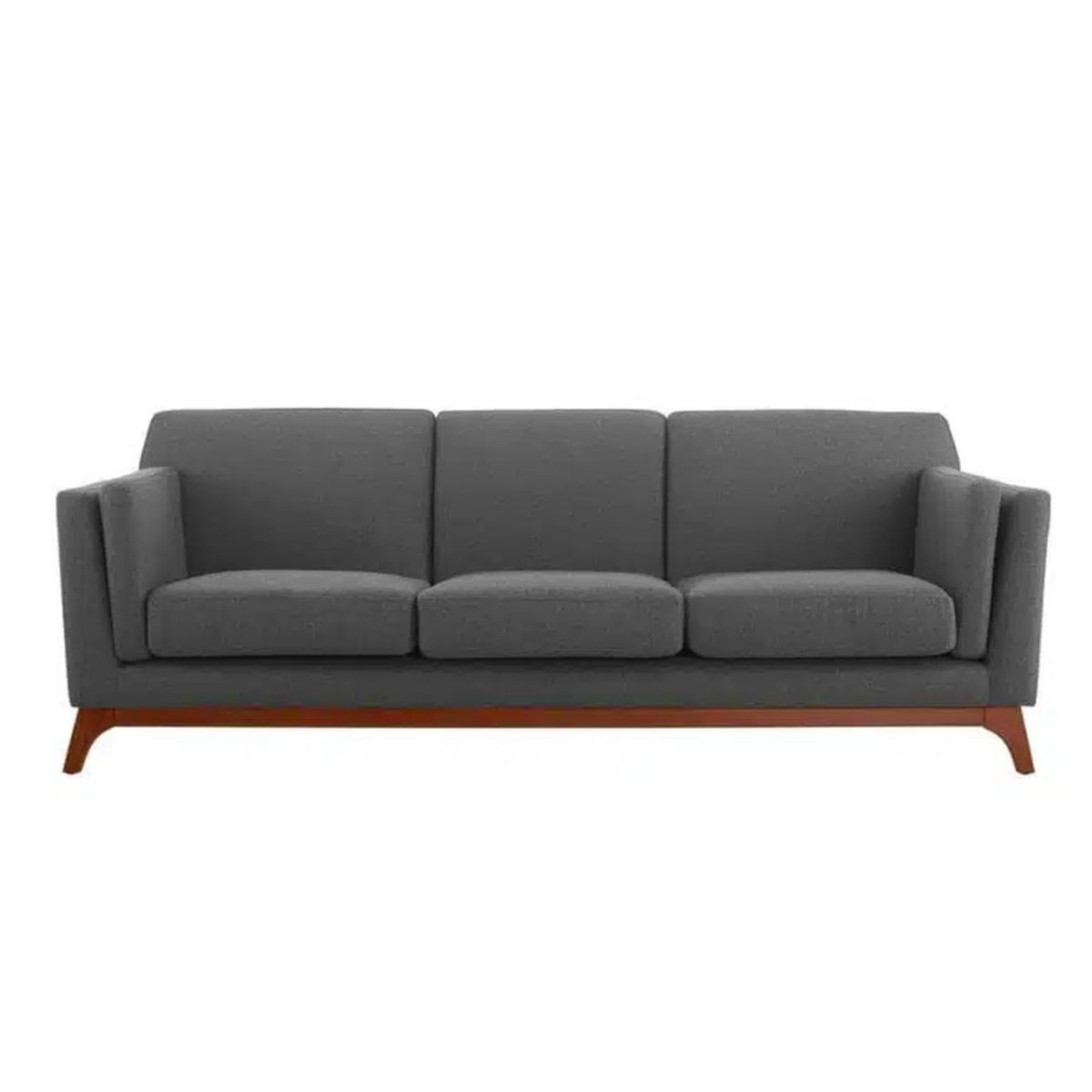 HOGAR & SPACIOS - HYS SOFA 3 CUERPOS SANNA GRIS OSCURO