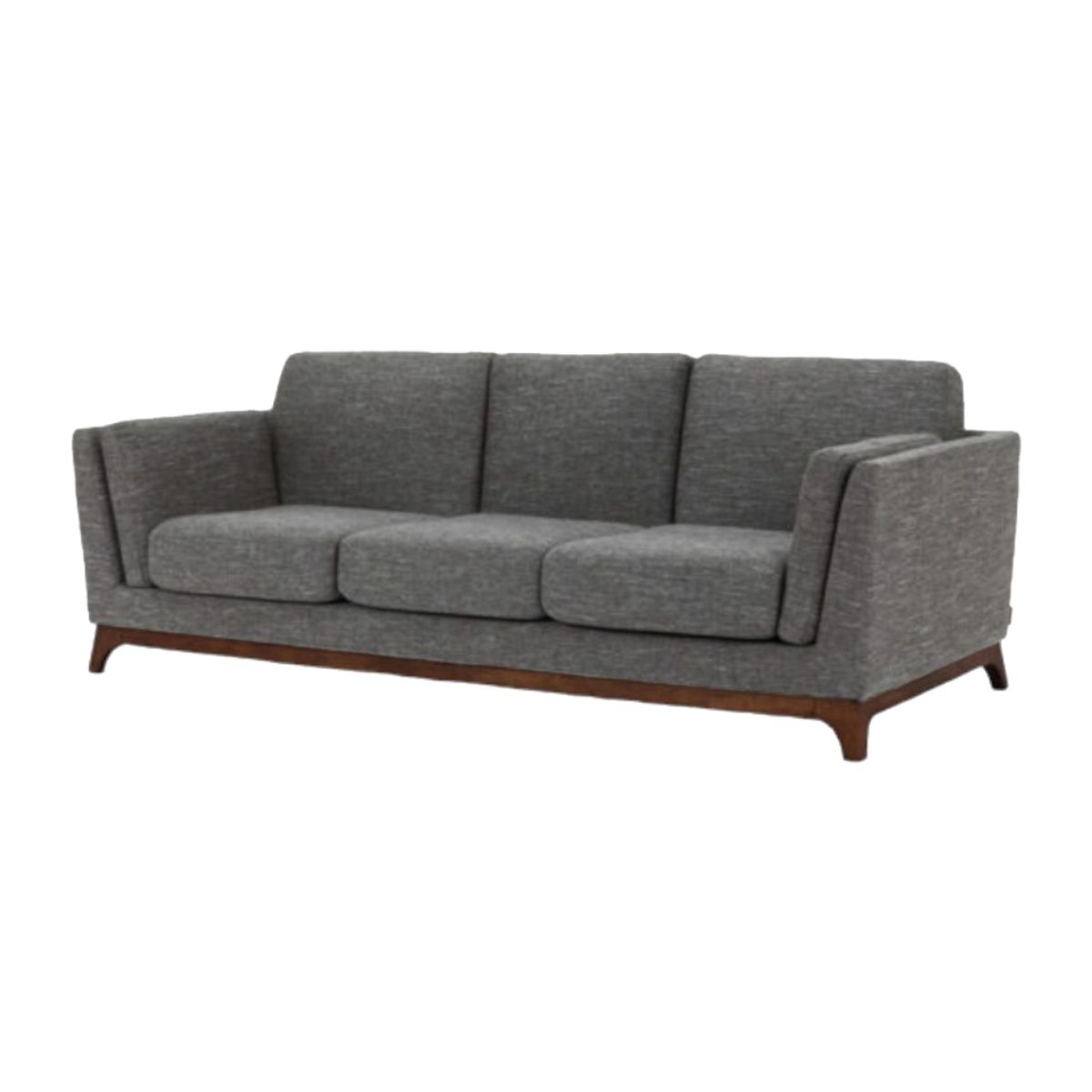 HOGAR & SPACIOS - HYS SOFA 3 CUERPOS SANNA GRIS OSCURO