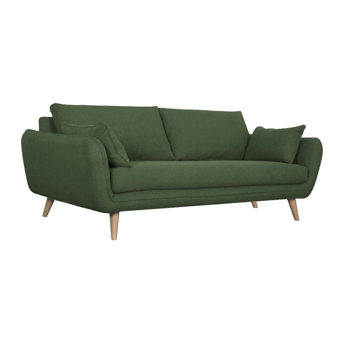 HOGAR & SPACIOS - HYS SOFA 3 CUERPOS TAURO VERDE CARCEL