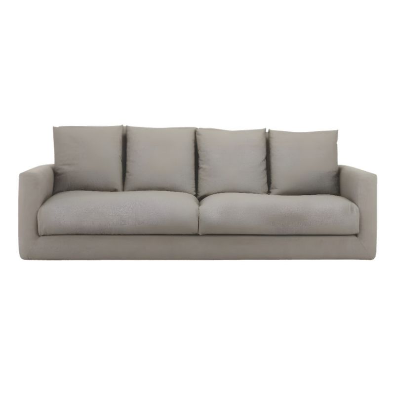 HOGAR & SPACIOS - HYS SOFA 4 CUERPOS LIGHT GRIS CLARO