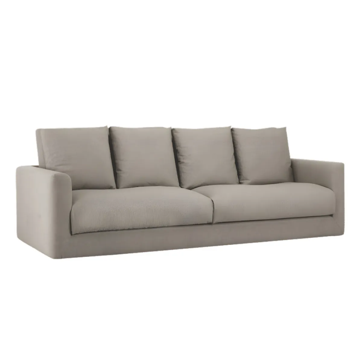 HOGAR & SPACIOS - HYS SOFA 4 CUERPOS LIGHT GRIS CLARO