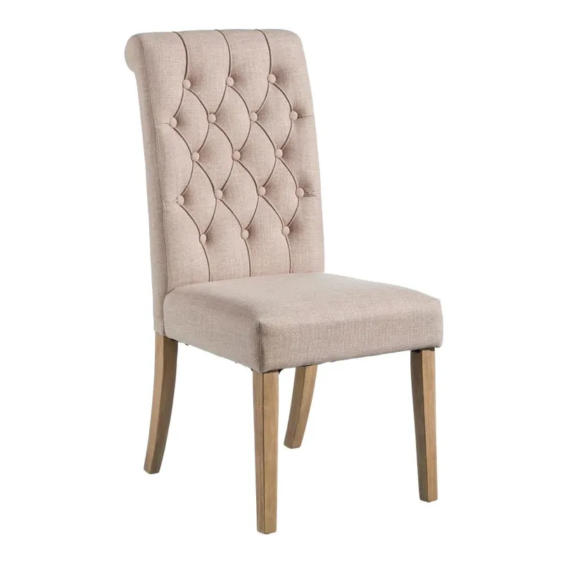 HOGAR & SPACIOS - HYS SILLA DEO CAPITONE CAQUI