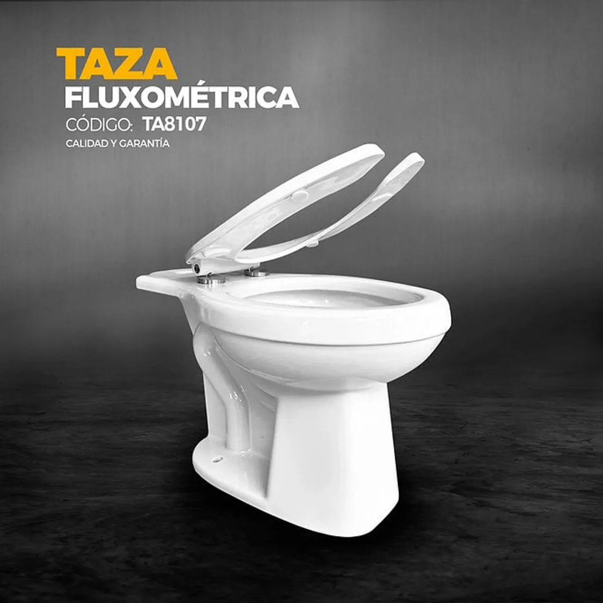 XM - INODORO DE TAZA FLUXÓMETRO BLANCO TA8107