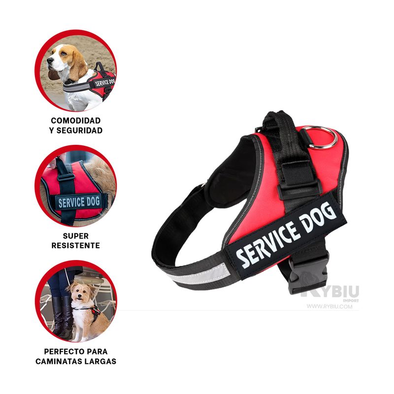 RYBIU IMPORT - Pechera para Perros Ideal Rojo Talla S Y+Post-it Adhesivos