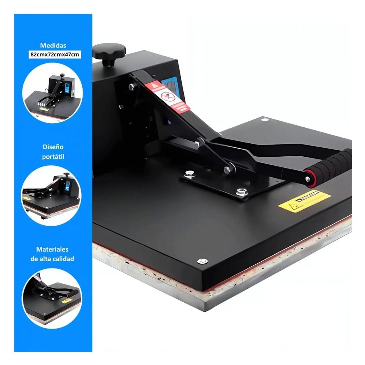 GENERICO - Máquina de Subliminación Plana 40x60 cm Negro