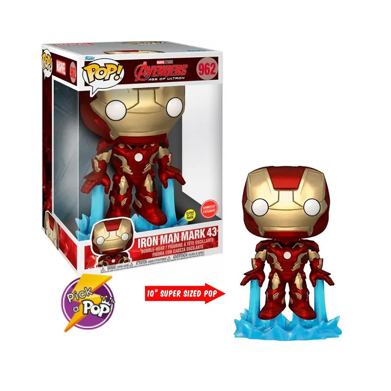 FUNKO - FUNKO POP JUMBO IRON MAN 10 PULGADAS