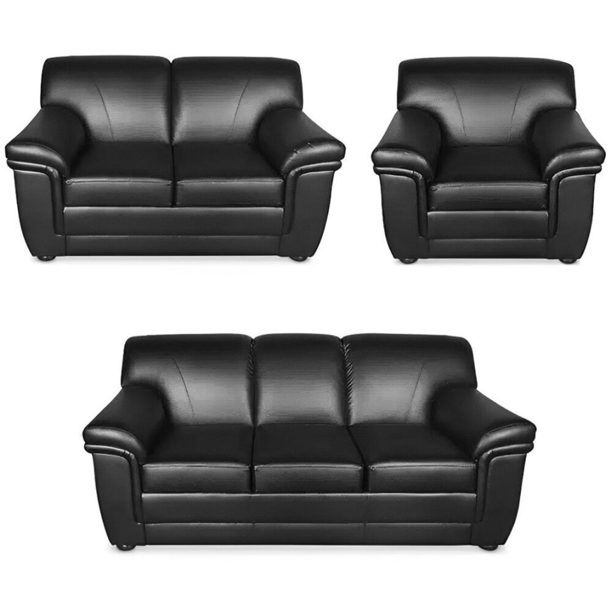 HOGAR & SPACIOS - HYS SALA 3 2 1 ARADE NEGRO