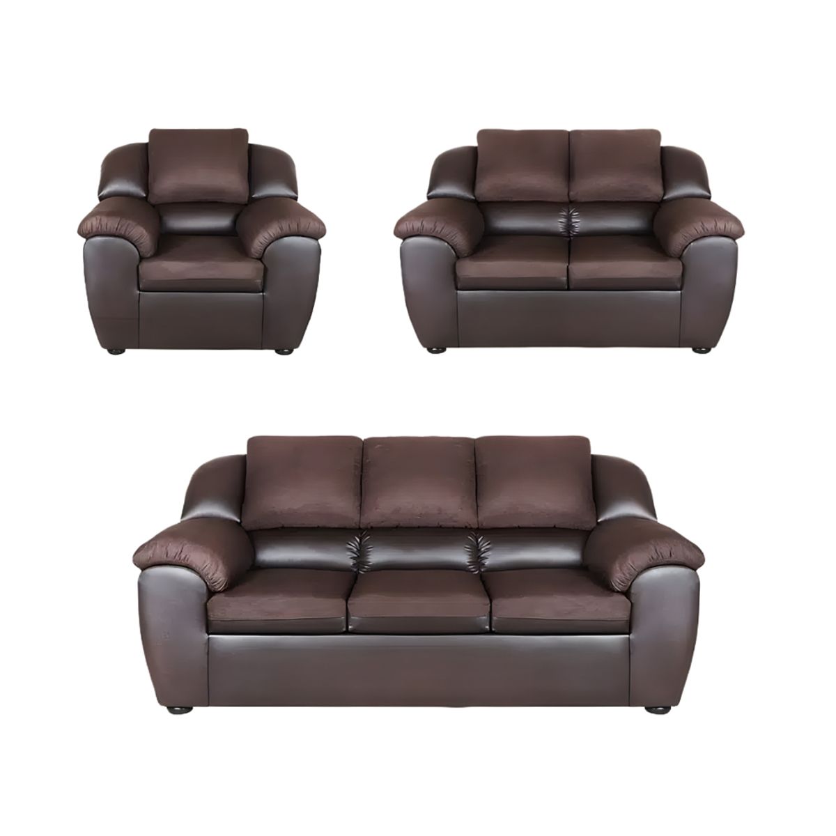 HOGAR & SPACIOS - HYS SALA 3 2 1 BARCELONA MARRON