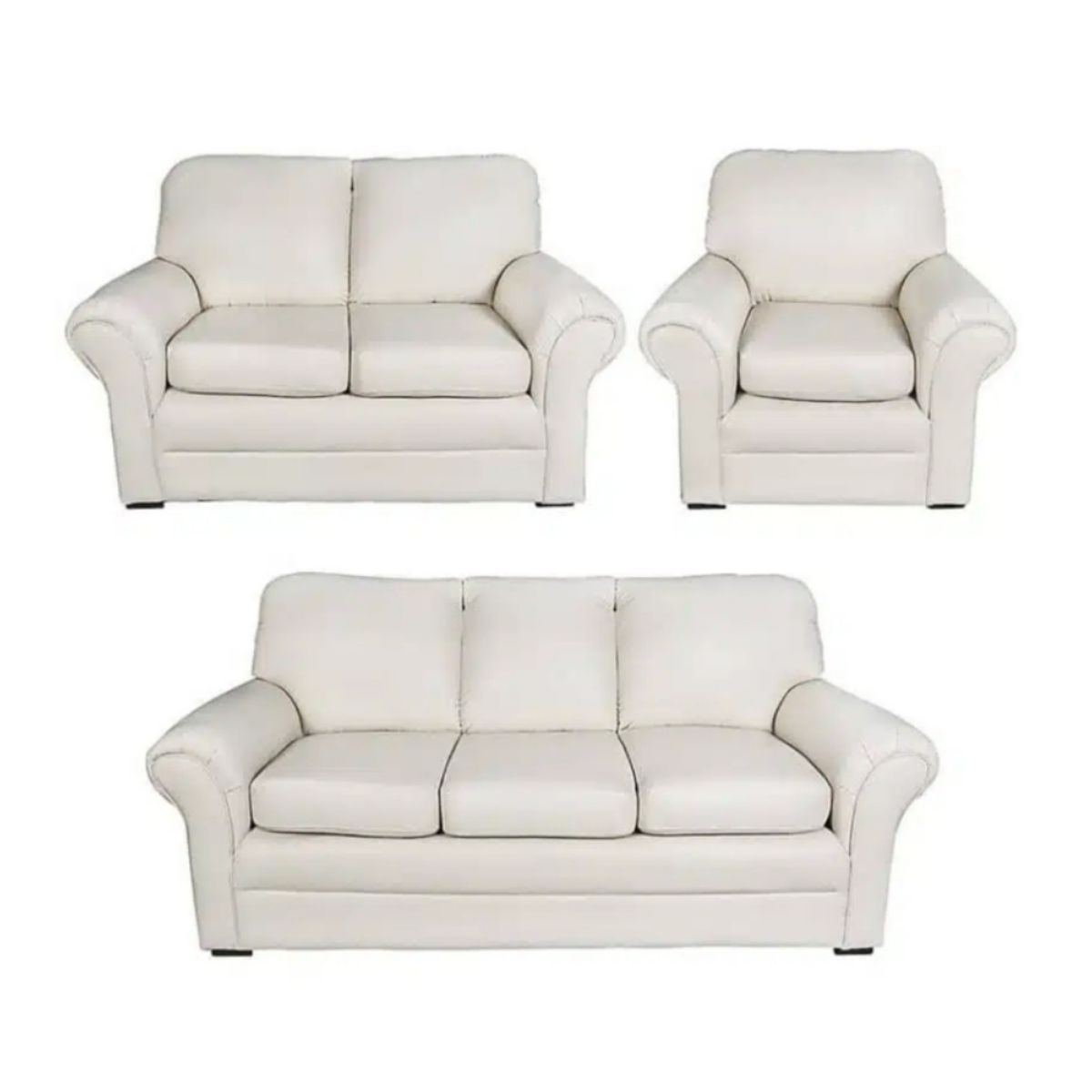 HOGAR & SPACIOS - HYS SALA 3 2 1 GUARDY BLANCO