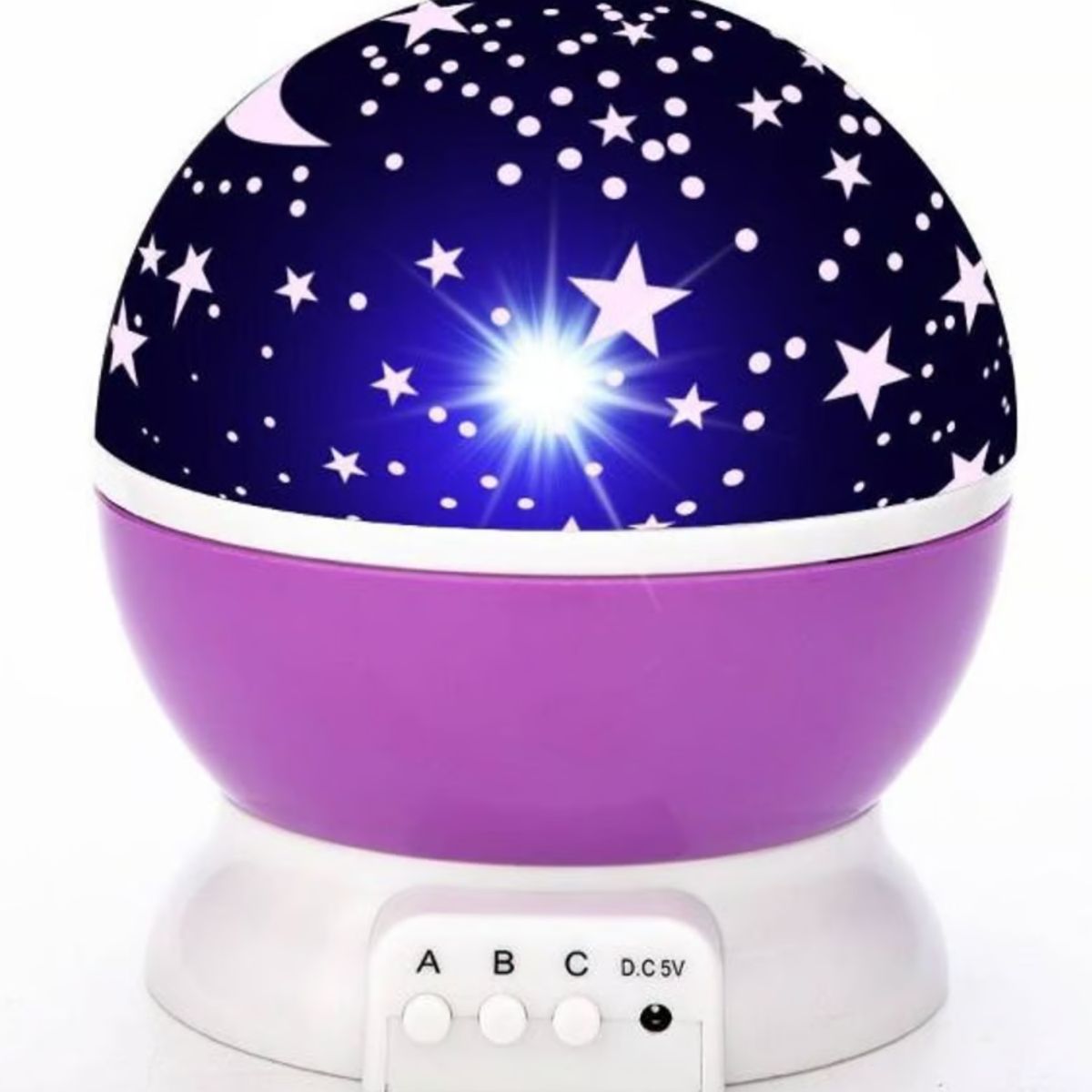 OEM - Lámpara Proyector De Estrella Y Luna Giratorio Para Niños