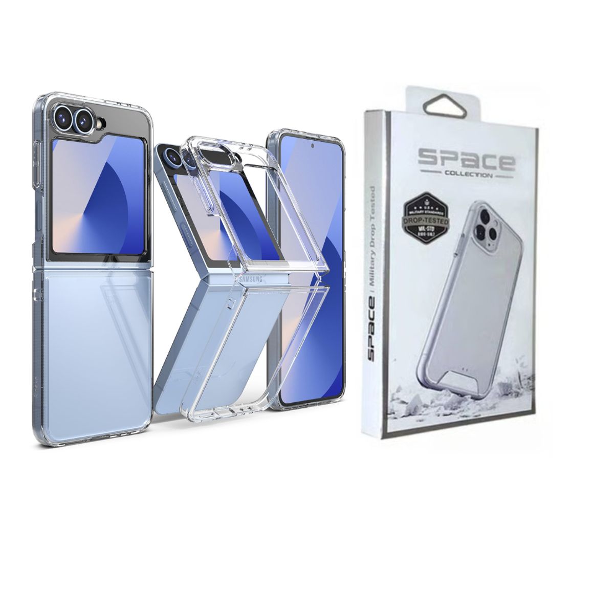 SPACE - CASE SPACE TRANSPARENTE PARA SAMSUNG Z FLIP 6