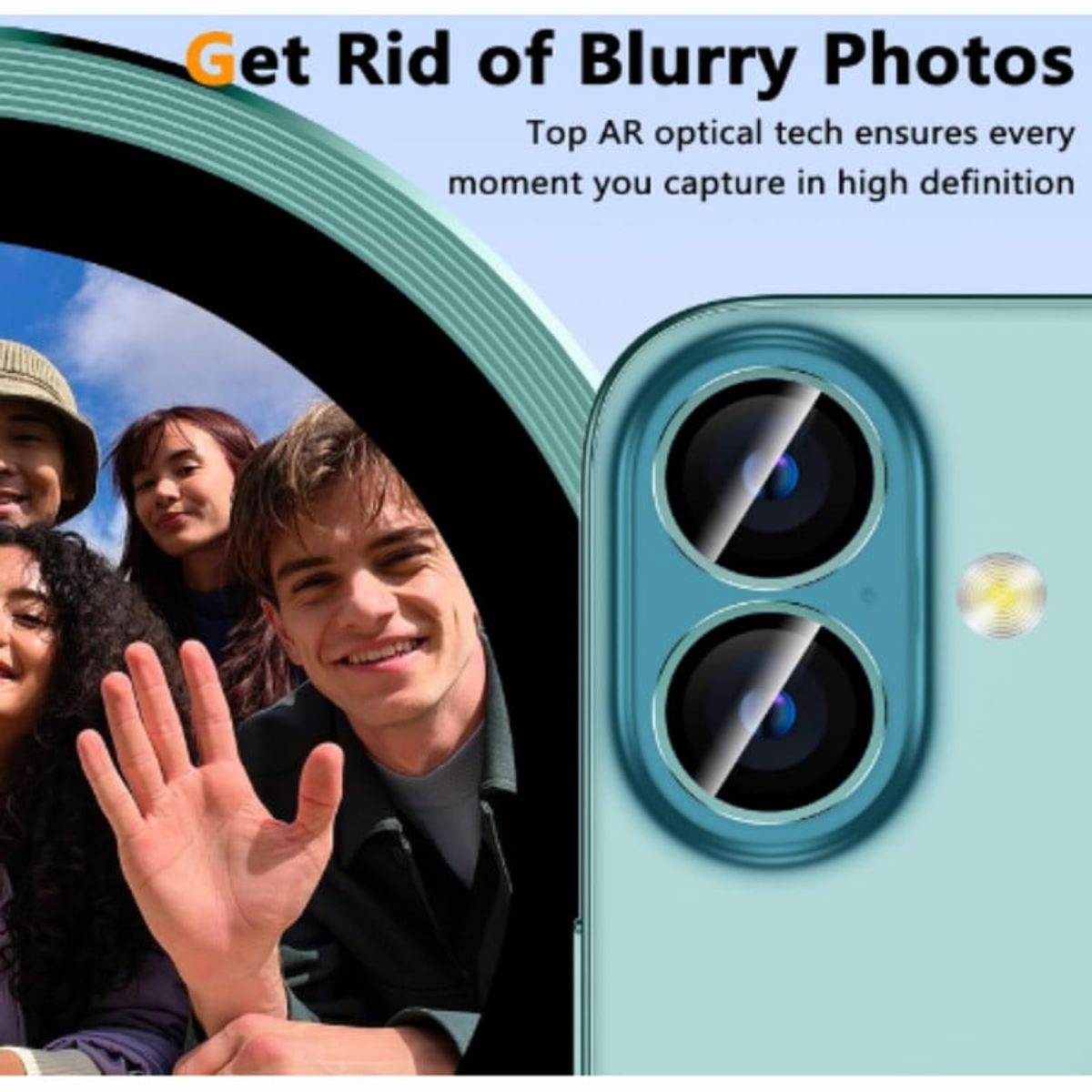 CASE - Mica de Camara Individual Para Iphone 16 Plus - Verde