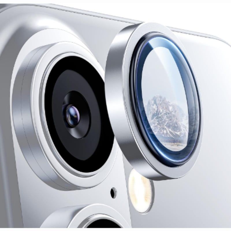 CASE - Mica de Camara Individual Para Iphone 16 Plus - Plateado