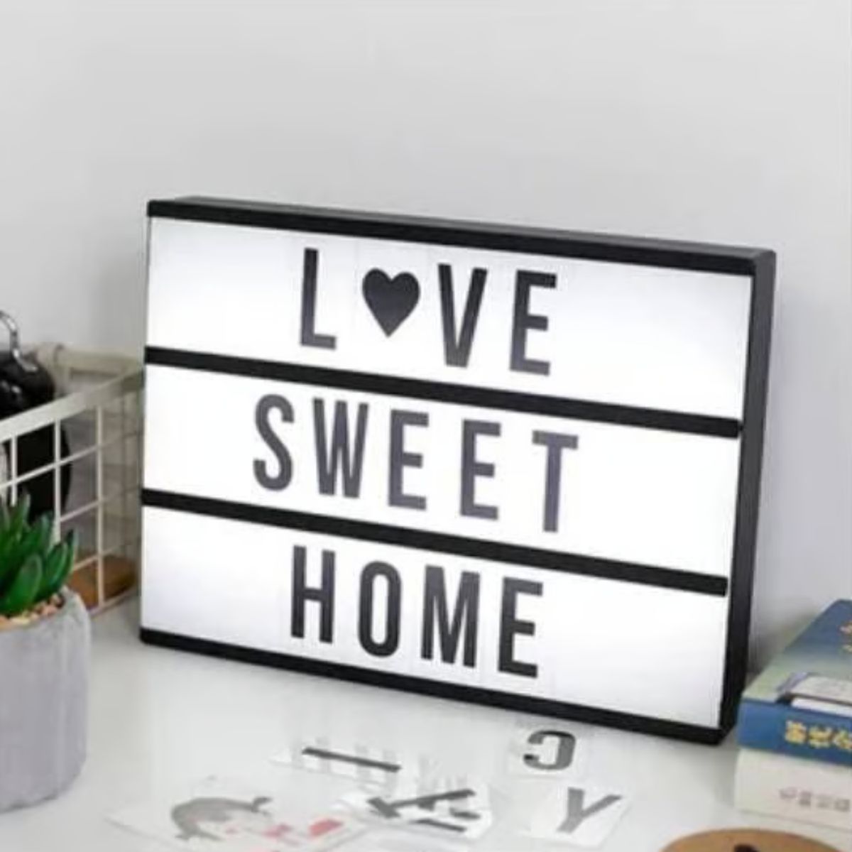 GENERICO - Pizarra De Luz Personalizada Tablero De Letras Led