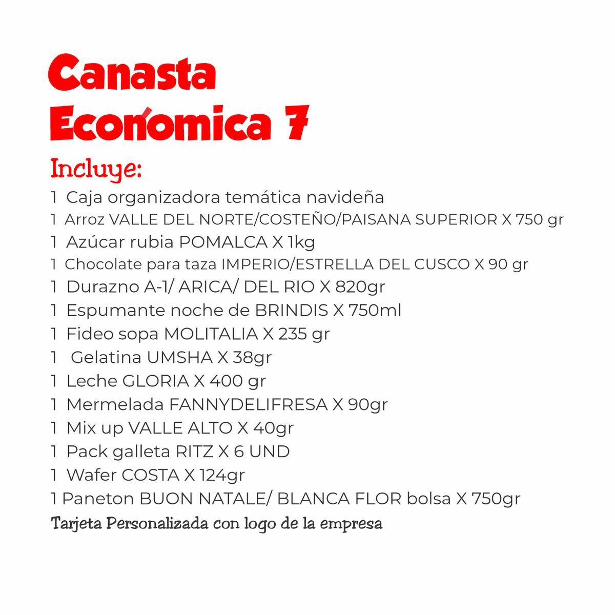 GENERICO - Canasta Navideña Noche Buena