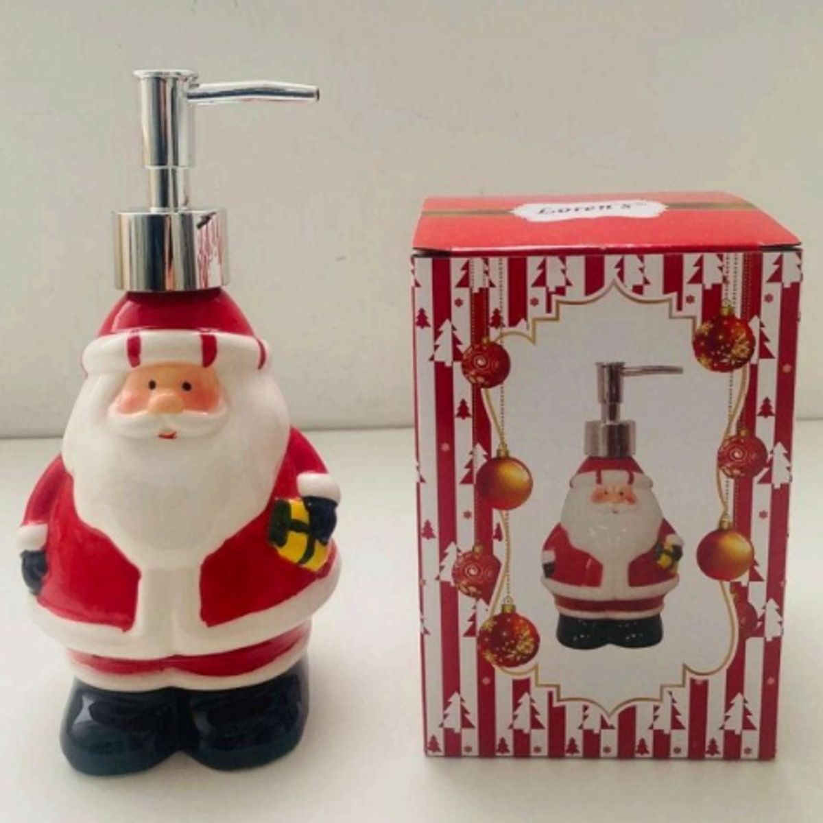 GENERICO - Dispensador de Jabón Navideño diseño de Papa Noel