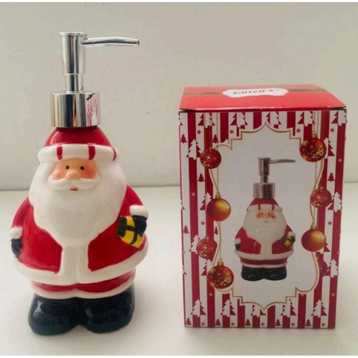 GENERICO - Dispensador de Jabón Navideño diseño de Papa Noel