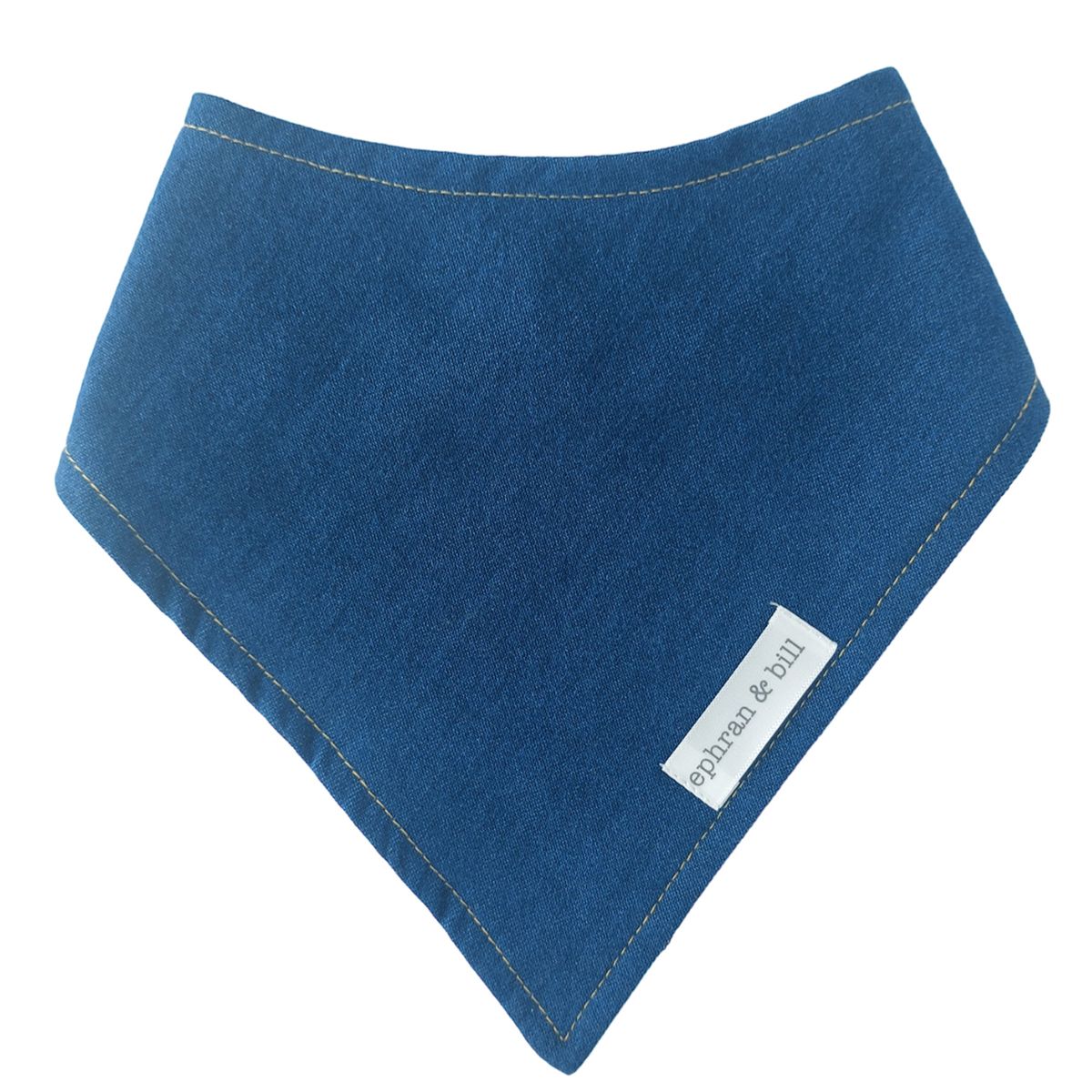 EPHRAN & BILL - Babero Bandana para Bebé Jean Azul