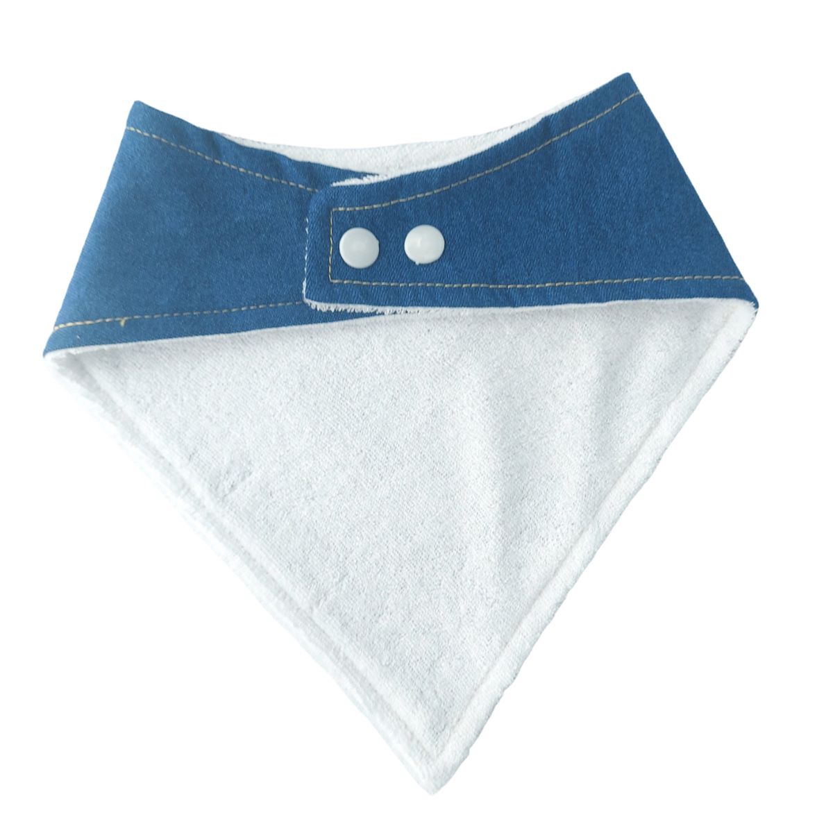 EPHRAN & BILL - Babero Bandana para Bebé Jean Azul