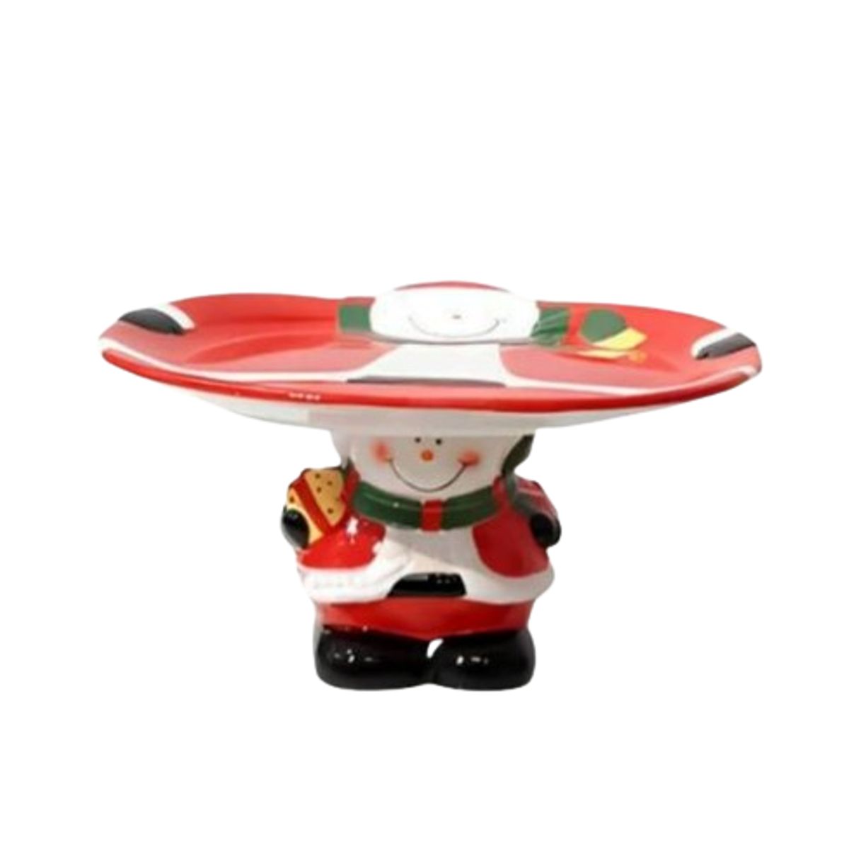 GENERICO - Porta Paneton Navideño con Diseño Muñeco de Nieve