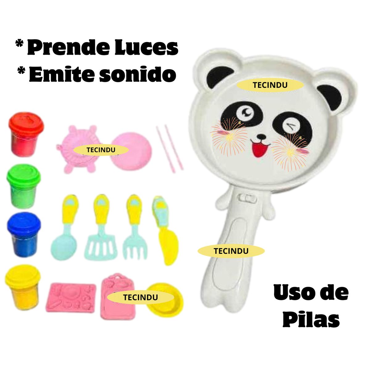 GENERICO - JUGUETE DE ROL SET DE COCINA PARA NIÑAS Y NIÑOS DIDACTICO PANDA