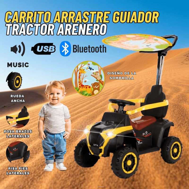 GENERICO - Carro Juguete Guiador Tractor con Bluetooth para niño