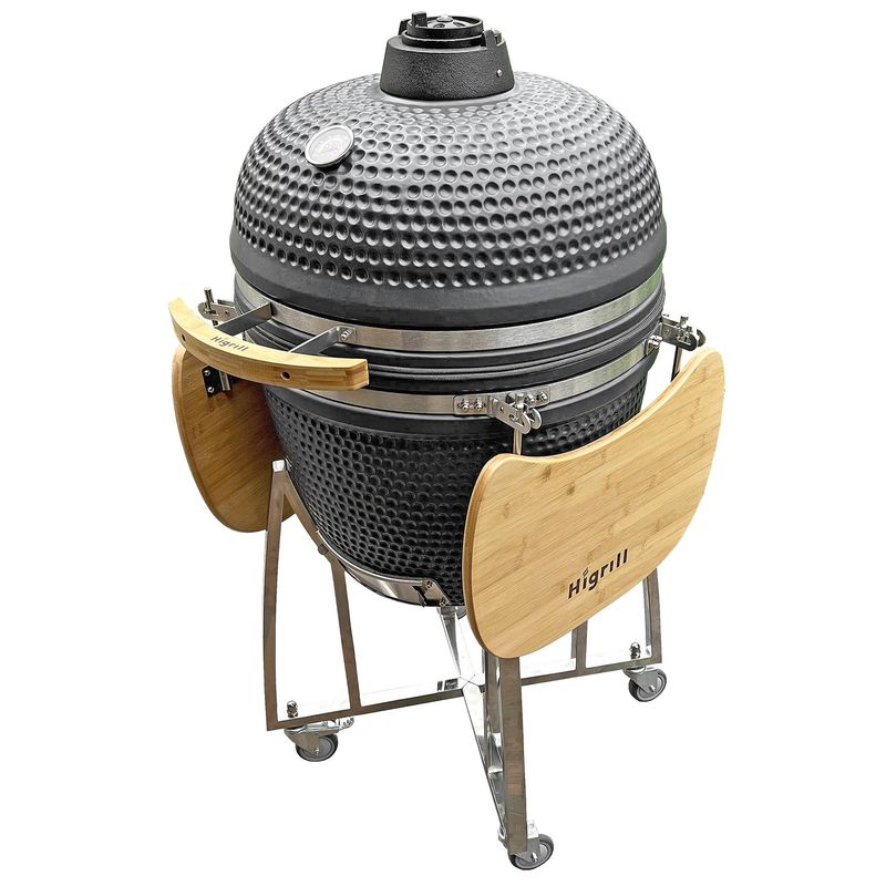 HIGRILL - Kamado Clasico 23 Pulgadas Gris Oscuro Mate Higrill