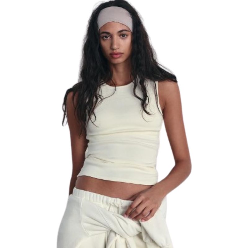 GENERICO - Blusa Top ZARA Rib Abertura en Espalda