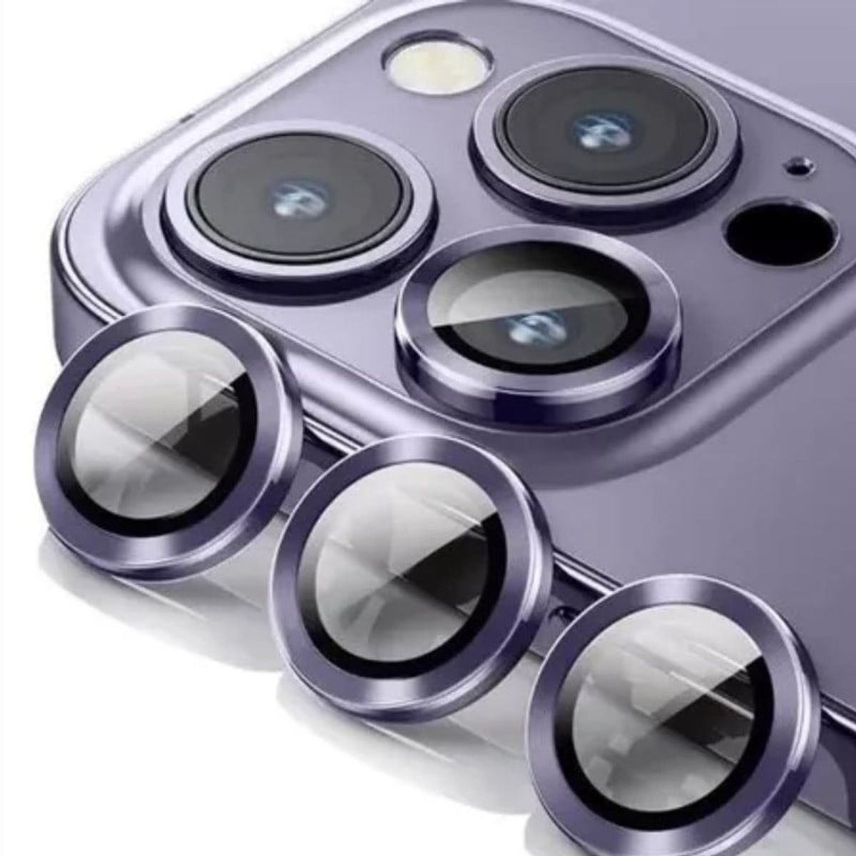 CASE - Mica de Camara Individual Para Iphone 16 Pro Max - Lila